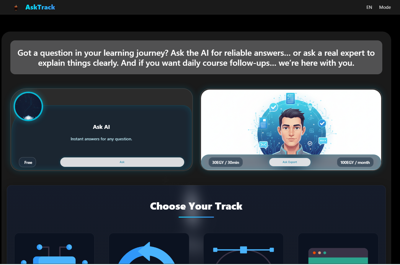 AskTrack – AI Learning Platform